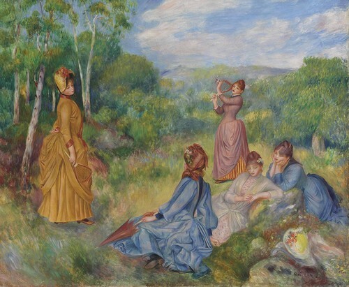 Young Girls Playing with a Steering Wheel