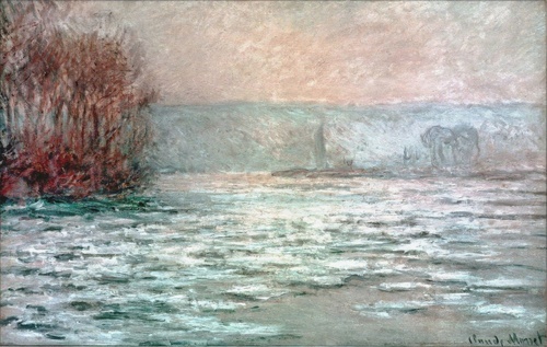 Ice Floating on the Seine