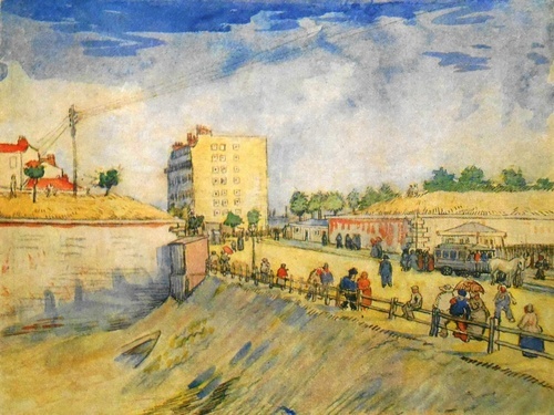 Entrance to Paris with a horsecar