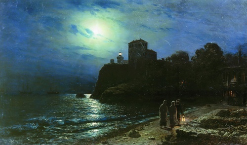 Moonlit Night by the Sea