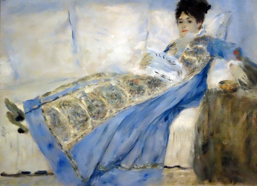 Madame Claude Monet Reading Le Figaro
