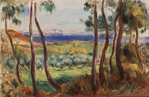 Pohon Pinus di Dekat Cagnes