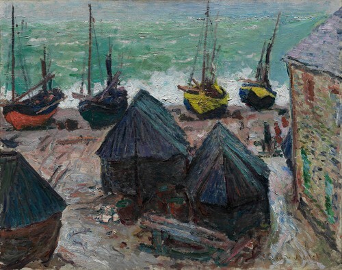 Boats on the Beach at Étretat