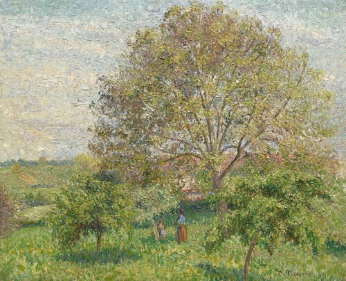 The Large Walnut Tree in Spring, Eragny