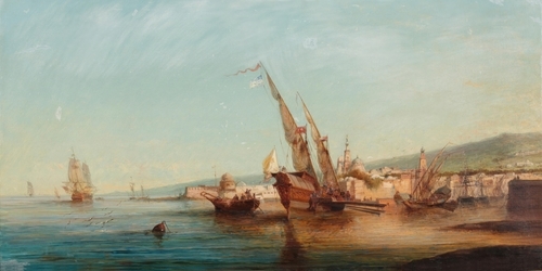 Mediterranean Harbour Scene