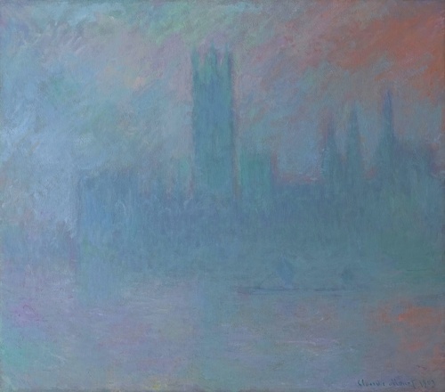 Houses of Parliament in the Fog