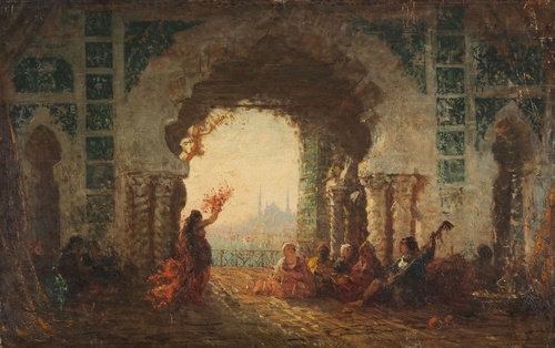 Harem in Constantinople, Dance of the Almée
