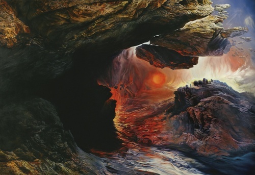 The Tragic Conversion of Salvador Dalí (After John Martin)