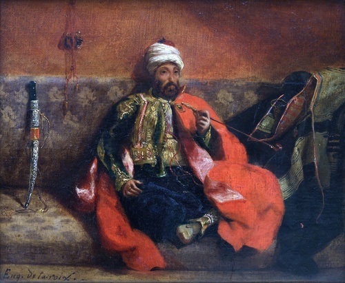 Turk Smoking, Seated on a Divan
