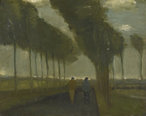The alley of two walkers