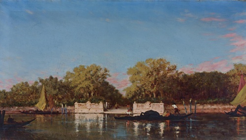 Gondola v Jardin Français, Benátky