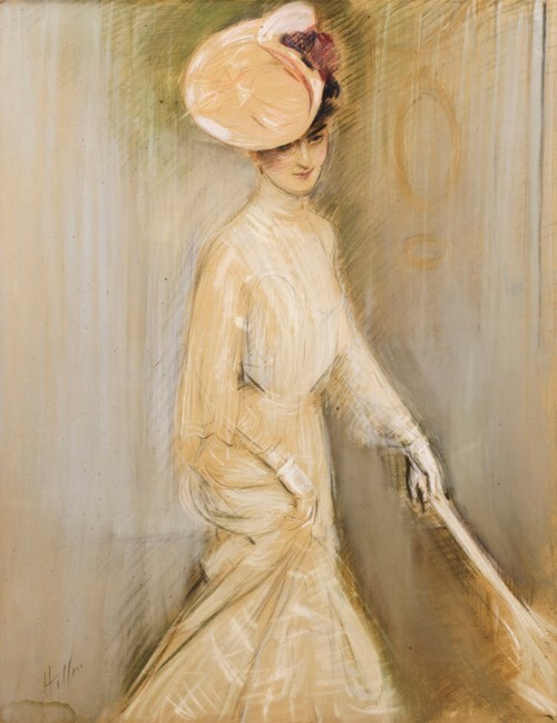 Portrait of a Young Woman with a Parasol
