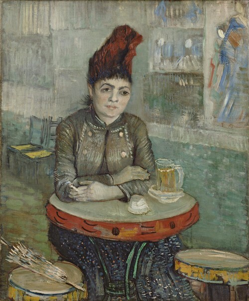 In the café Agostina Segatori in Le tambourin