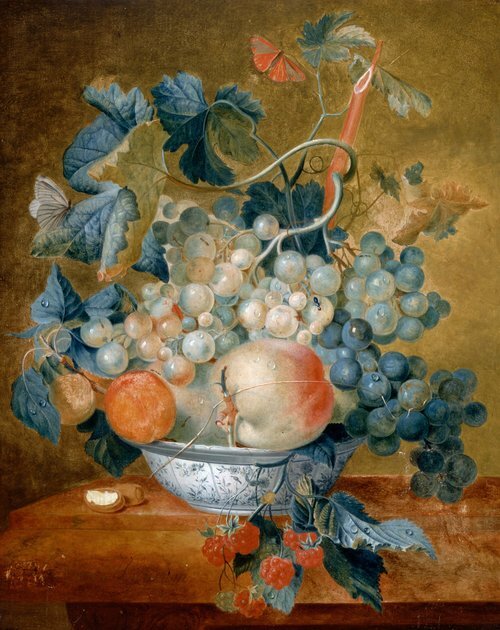 Sebuah Mangkok Delft dengan Buah