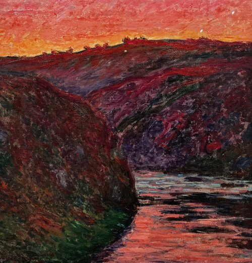 La Vallée de la Creuse, soleil couchant