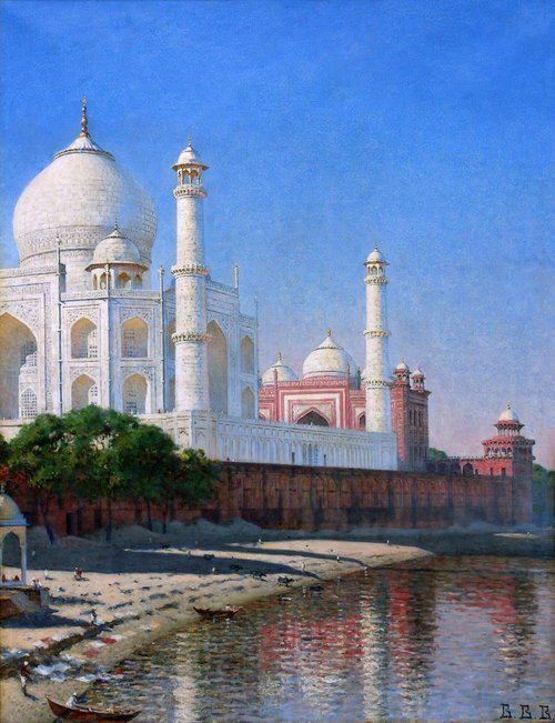 Taj Mahal at Sunset