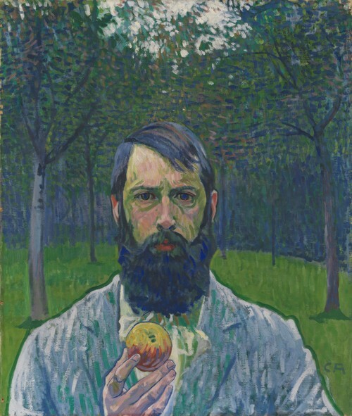 Self-portrait with Apple