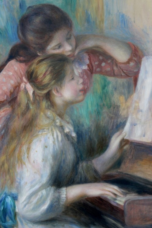 Gadis muda di piano