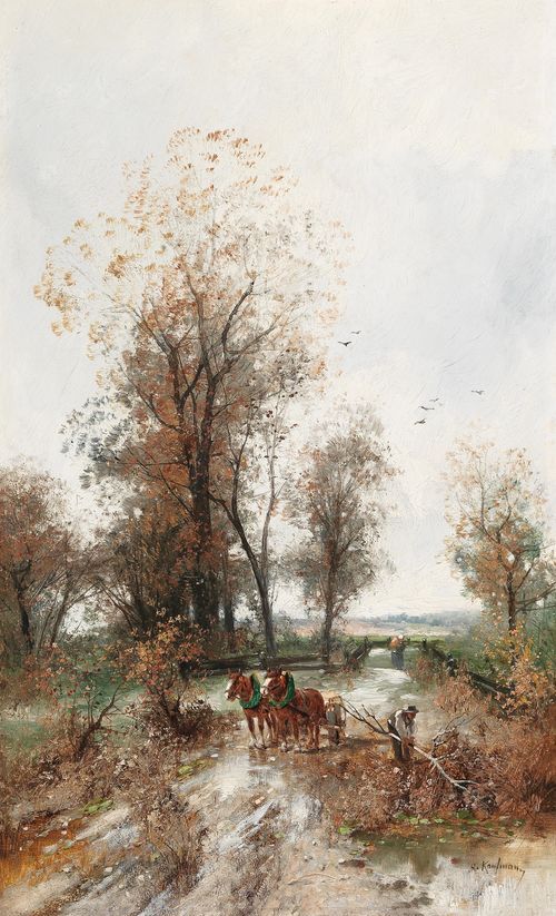 An Autumnal Landscape with Shepherds