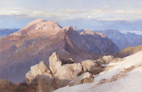 Hoher Göll from Watzmann-Hocheck