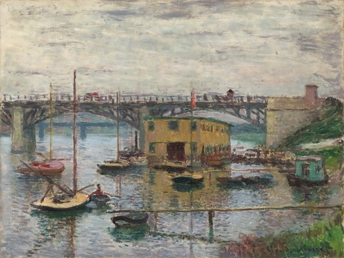Most v Argenteuil na šedý den