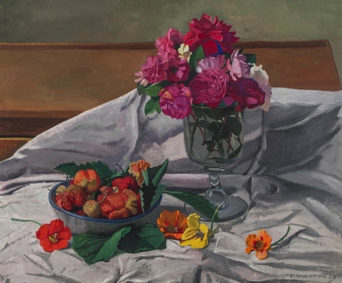 Flowers and Strawberries