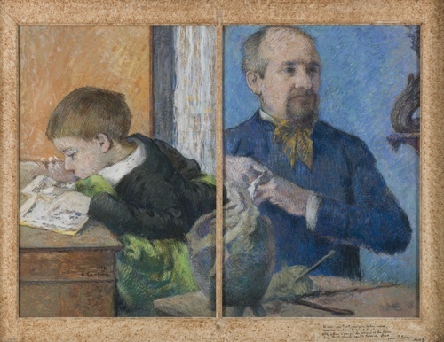 The Sculptor Jean Paul Aubé and his son Emile