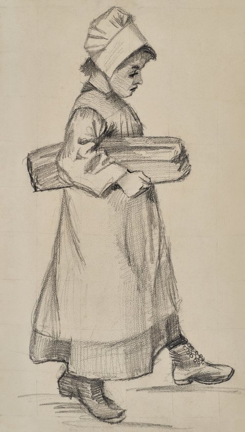 Young Girl with a Loaf of Bread