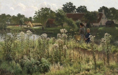 De Leie in Astene 1885