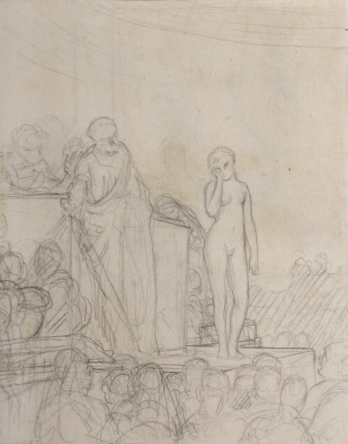 Study for Slave Market in Rome 1884