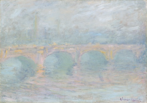 At sunset at Waterloo Bridge in London