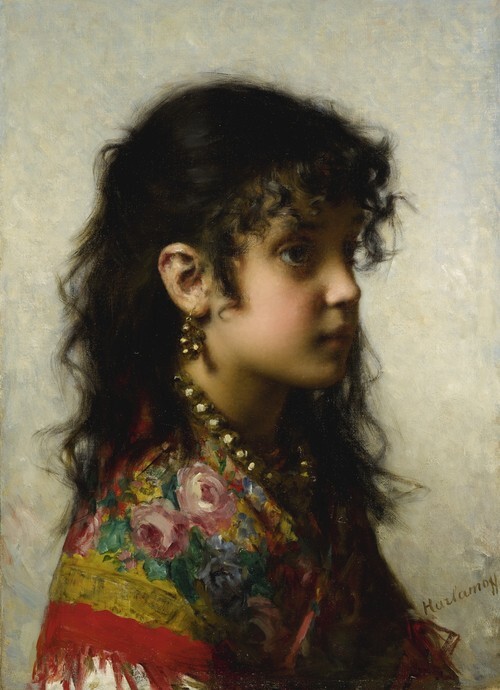 Girl with Brass Necklace