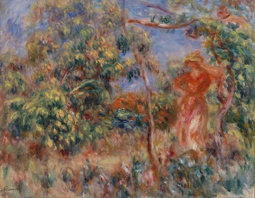 Woman in Red in a Landscape