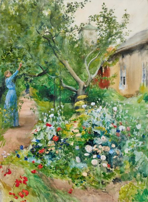 Garden scene from Marstrand