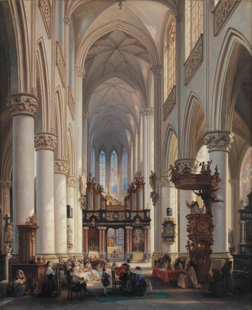 Interior of the Saint Jacobskerk in Antwerp