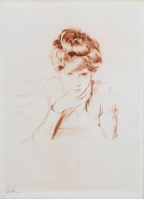 Portrait of a seated woman