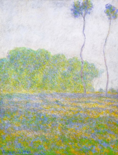 Springtime. Meadow at Giverny