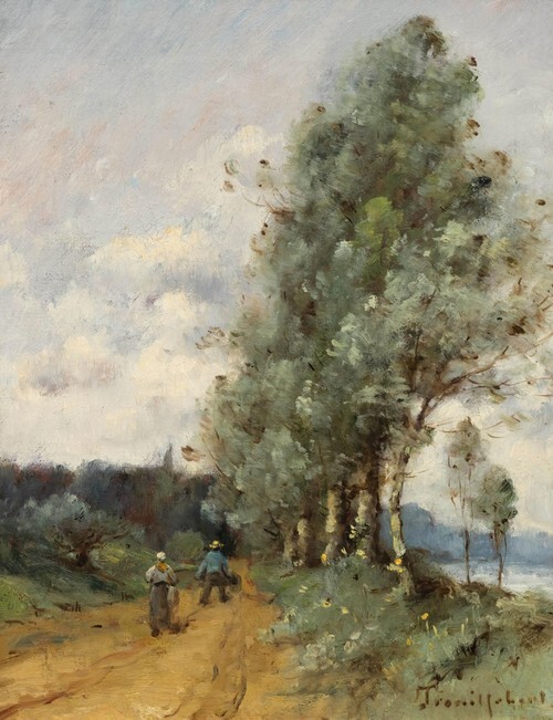 Man with a Wheelbarrow and His Wife