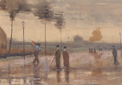 Dusk Street View