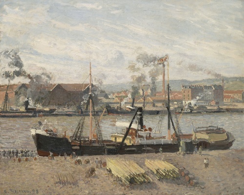Port of Rouen, Unloading Wood