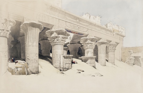 Portico of the Temple of Edfou Upper Egypt