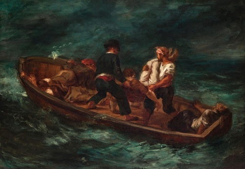 After the Shipwreck (The Ship Don Juan - the Corpse is thrown into the water)