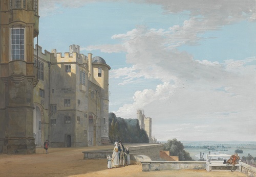 Het Noordelijke Terras, Windsor Castle, Uitkijkend naar het Westen 1765
