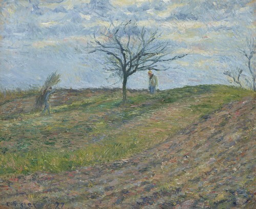 Winter Landscape with a Man Carrying a Bundle of Sticks