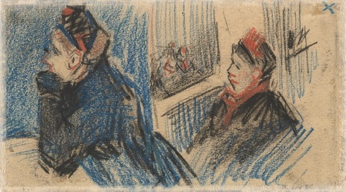 The prostitute in front of the window