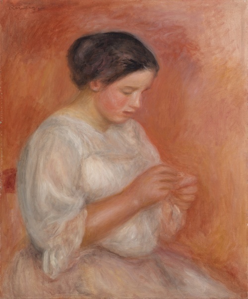 Woman Sewing