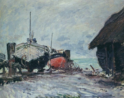 Fishing Boats at Etretat