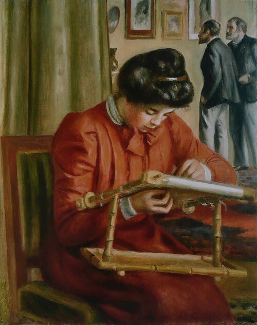 Christine Lerolle Embroidering