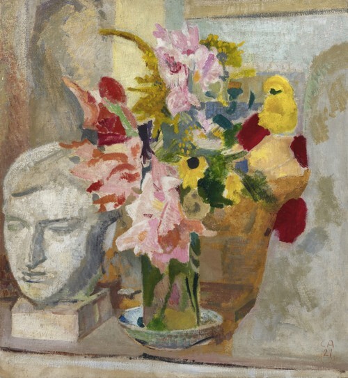 Still Life with Portrait Bust