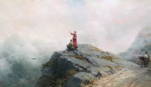 Dante Tells the Artist in the Unusual Clouds